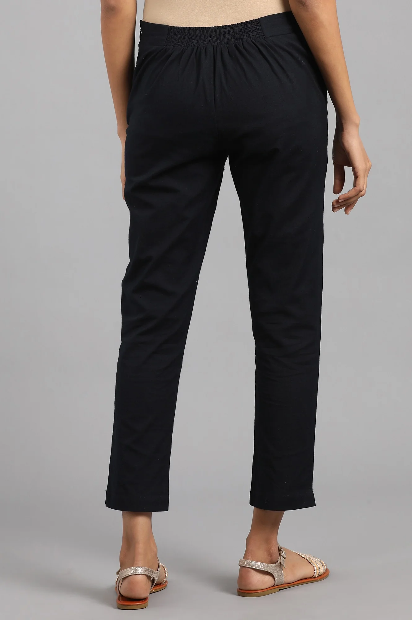 Women Blue Slim Pants - Image 5