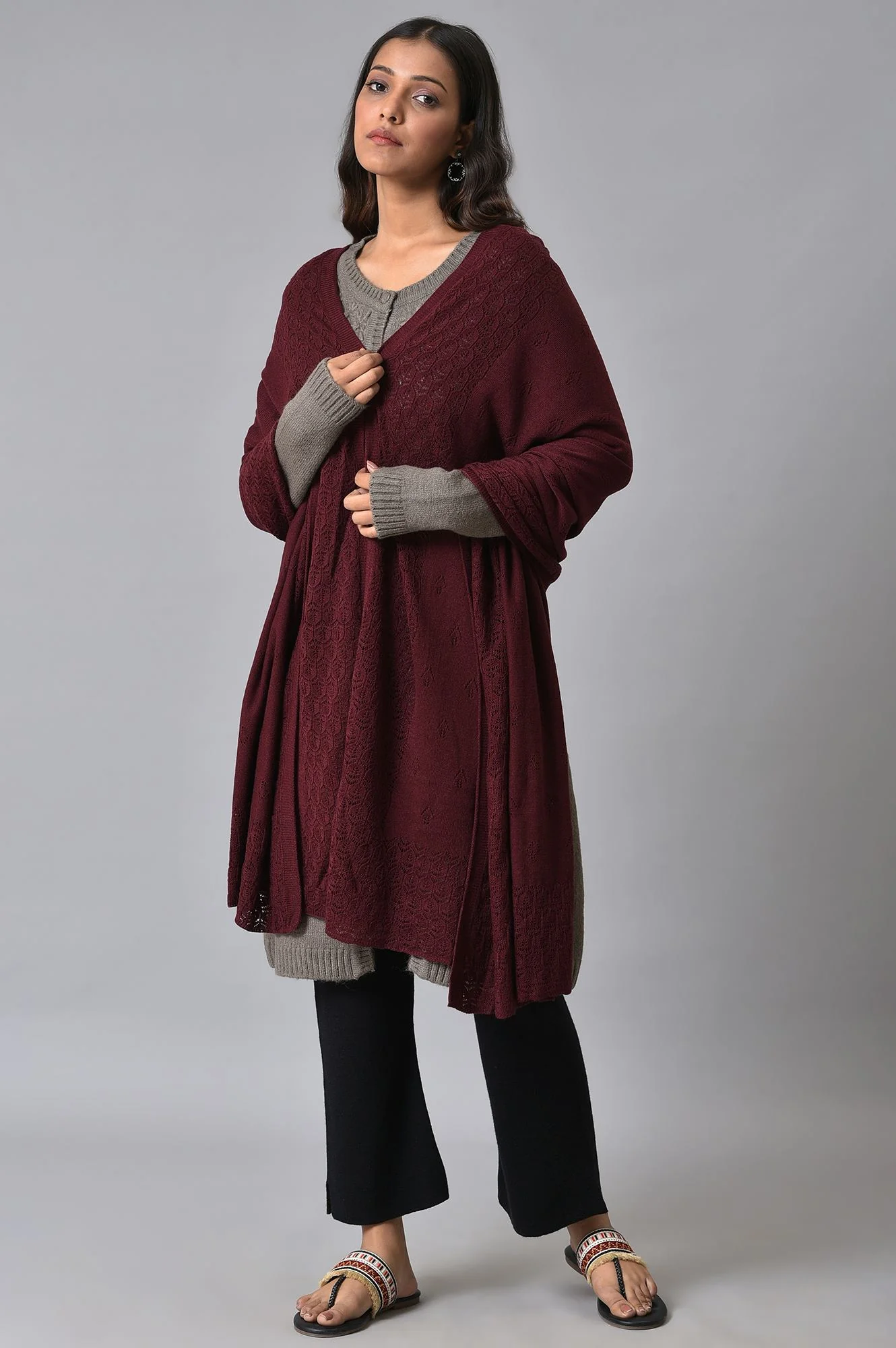 Purple Acrylic Open Cape - Image 6