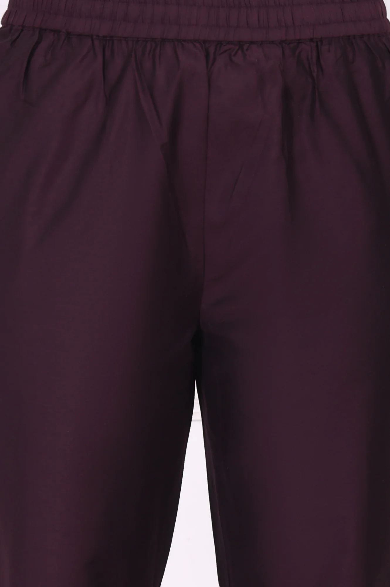 Purple Embroidered Straight Kurta, Pants and Dupatta Set - Image 8