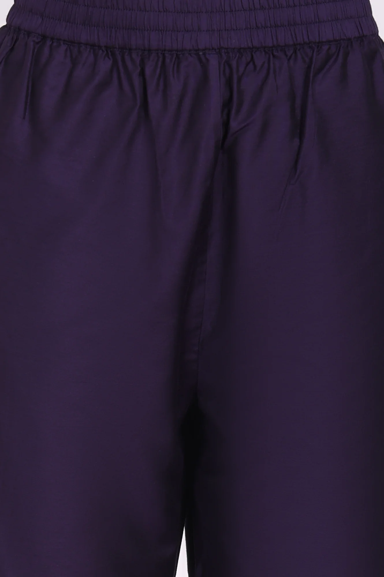 Purple Embroidered Straight Kurta with Straight Pant and Dupatta Set - Image 8