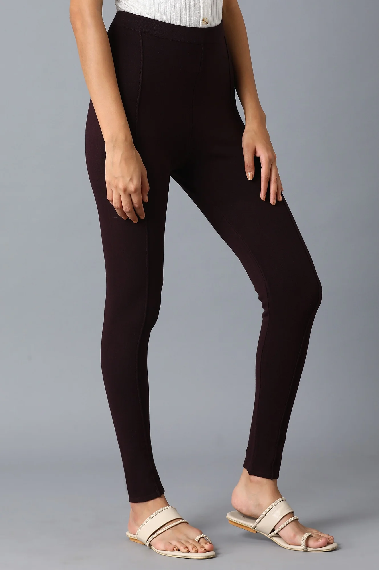 Purple Lycra Leggings - Image 4