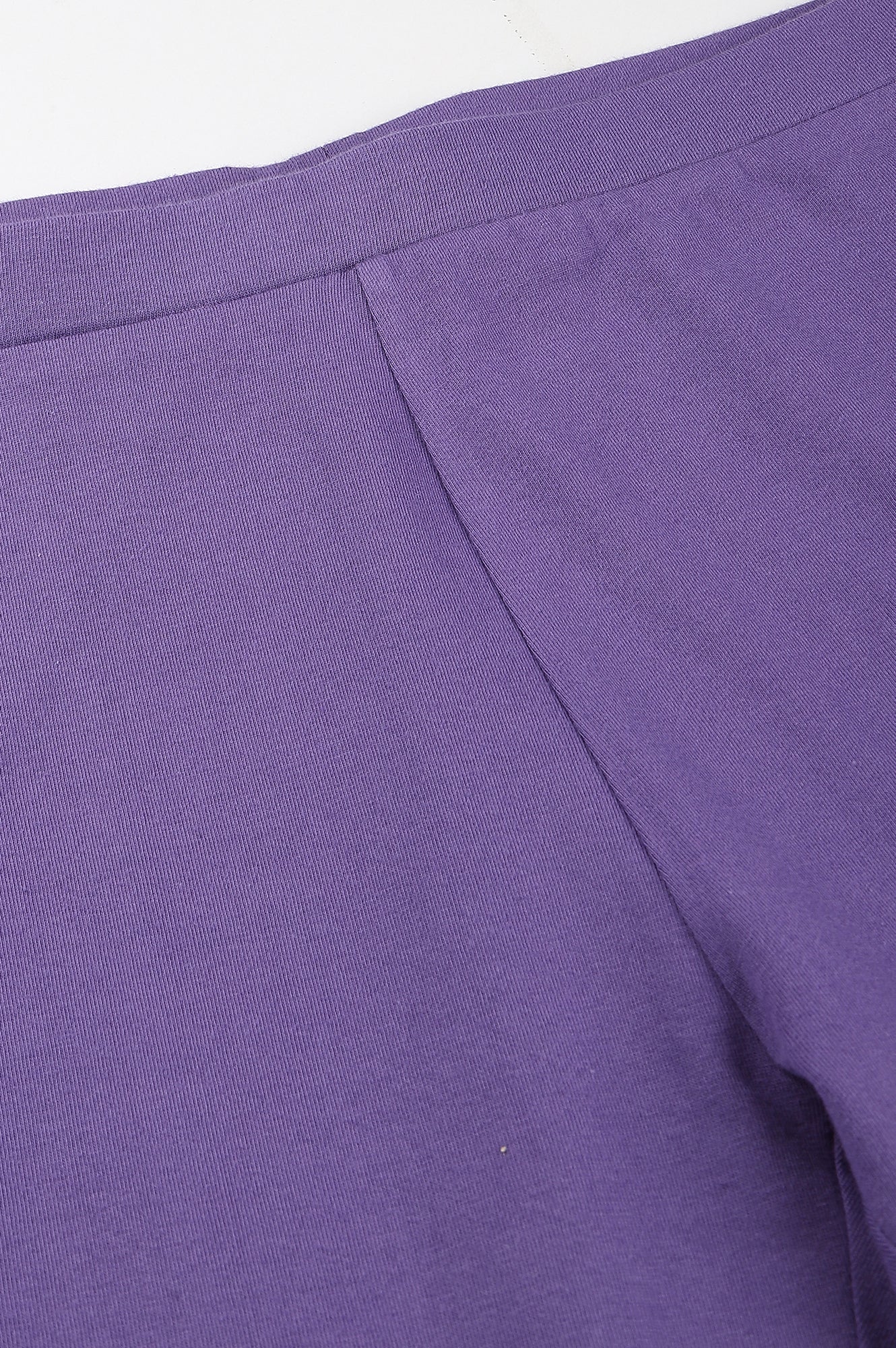 Purple Solid Knitted Women Tights - Image 6