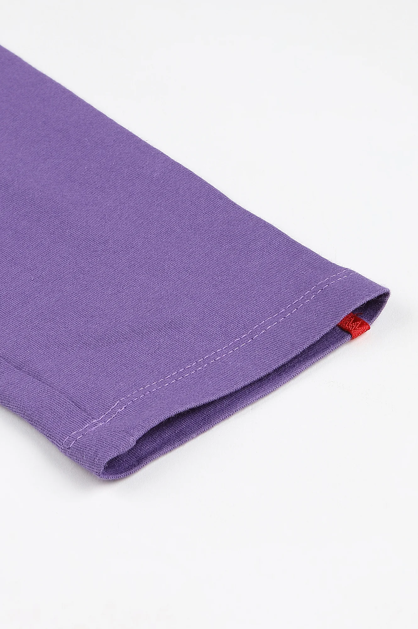 Purple Solid Knitted Women Tights - Image 7