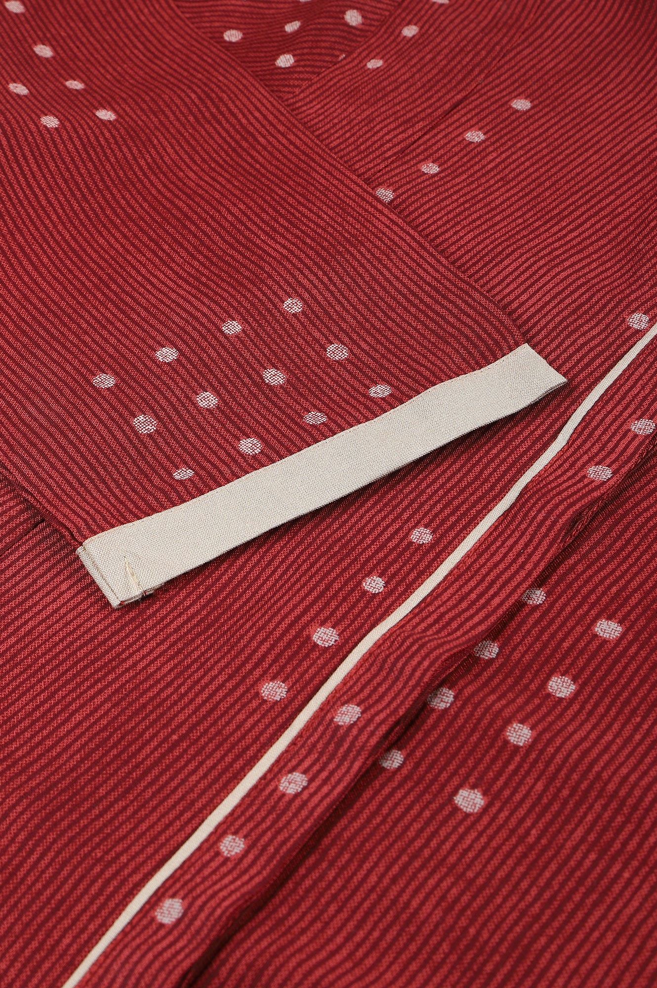 Red Full Placket Shirt-Dress kurta In Rayon Fabric - Image 7