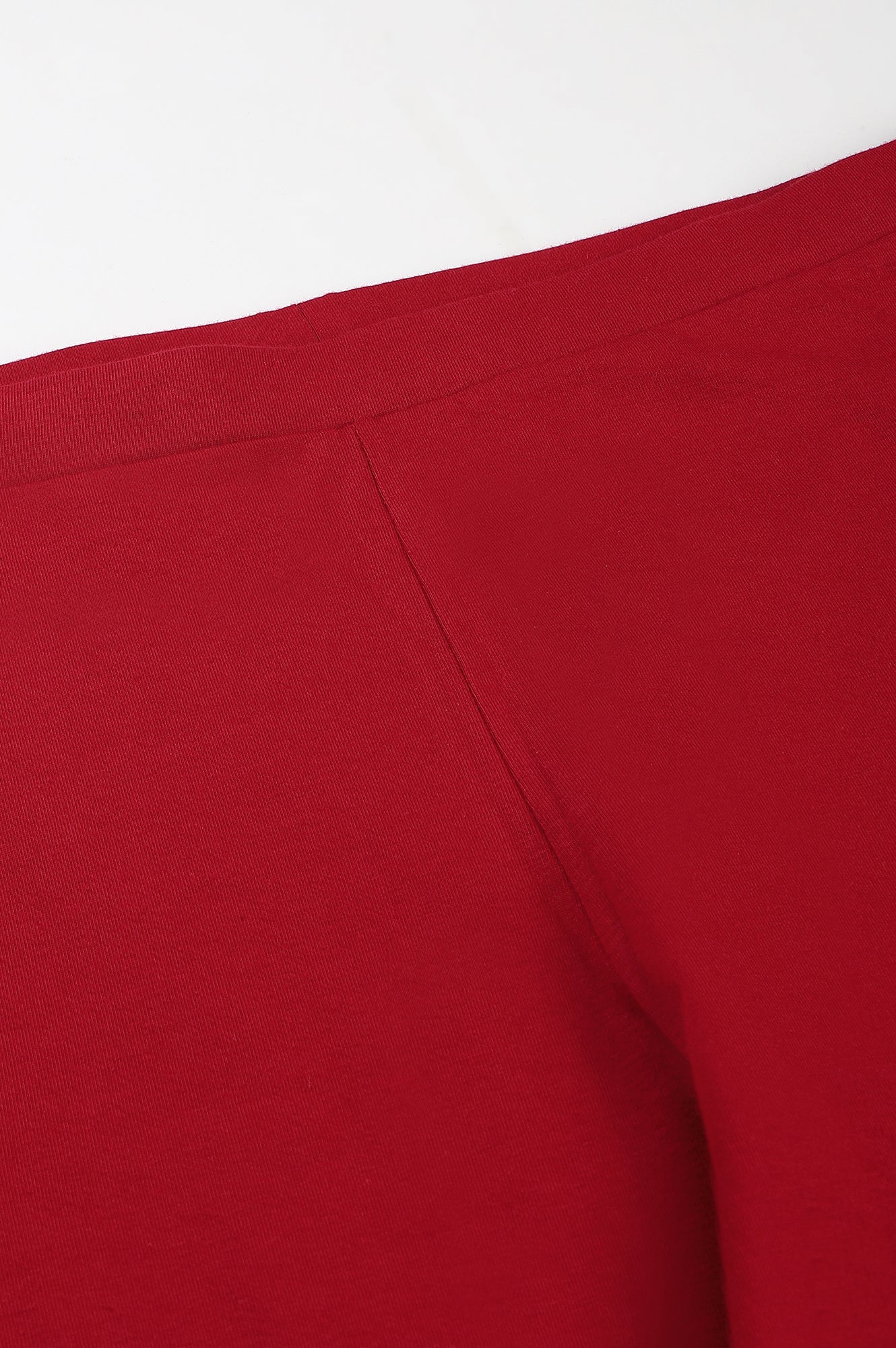 Red Knitted Cotton Lycra Tights - Image 6