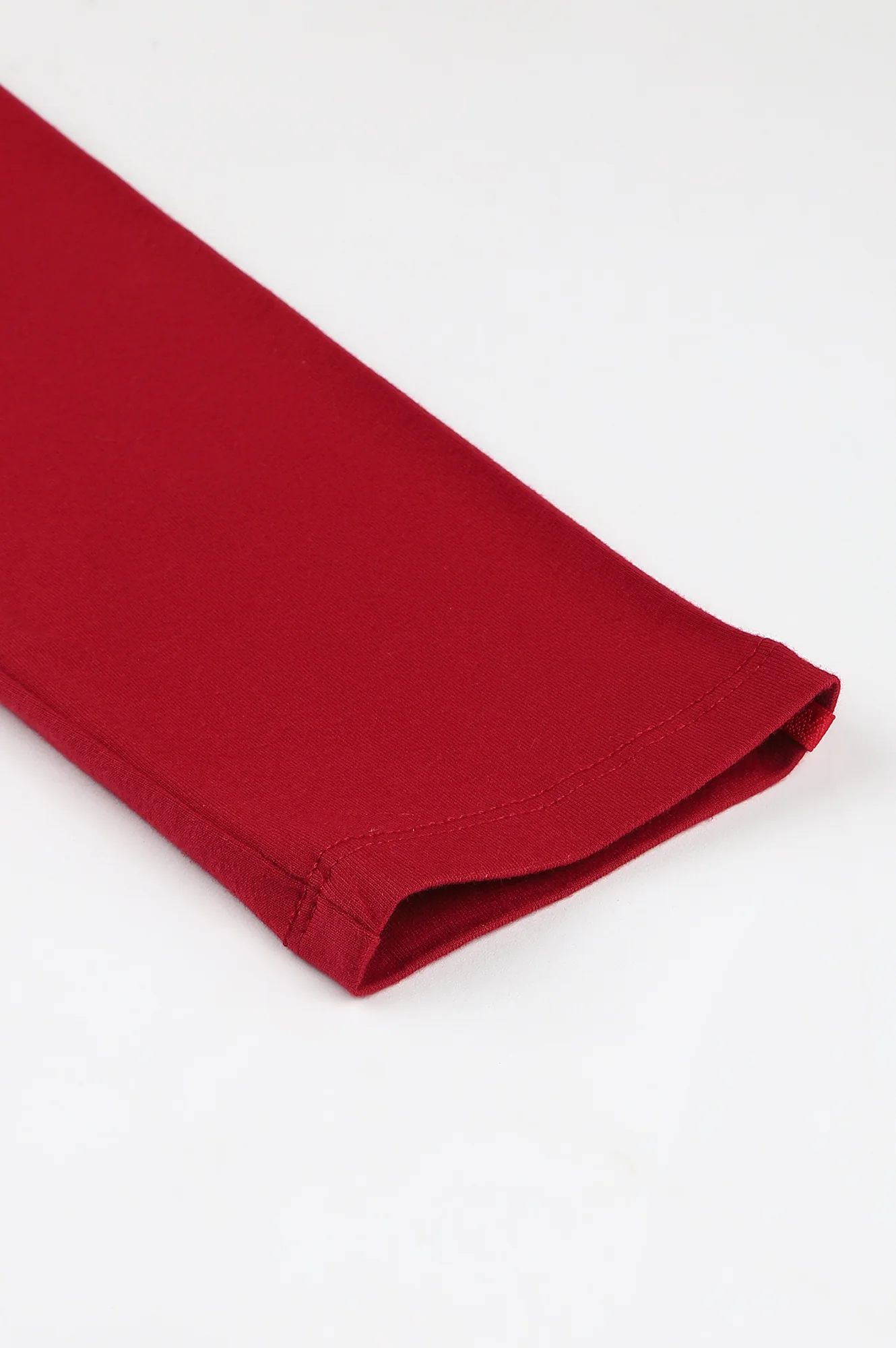 Red Knitted Cotton Lycra Tights - Image 7
