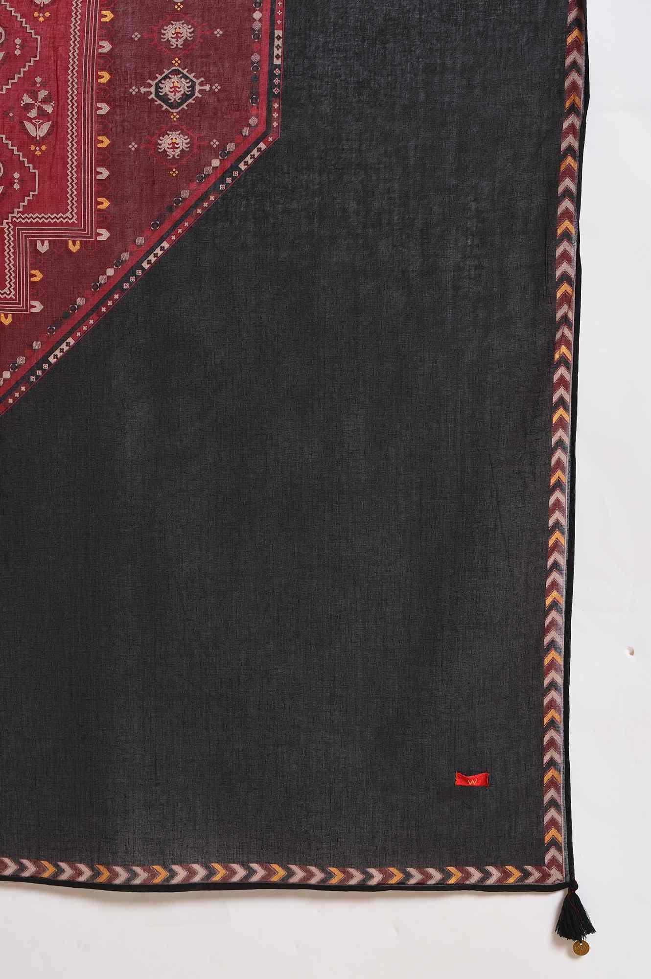 Red Mock Layer kurta Set - Image 9