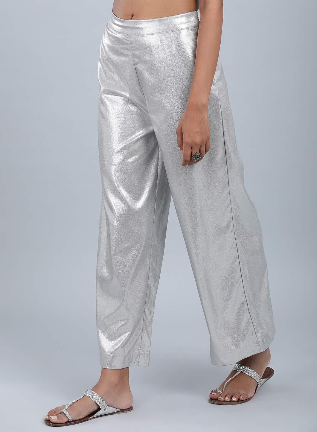 Silver Glitter Pants - Image 3