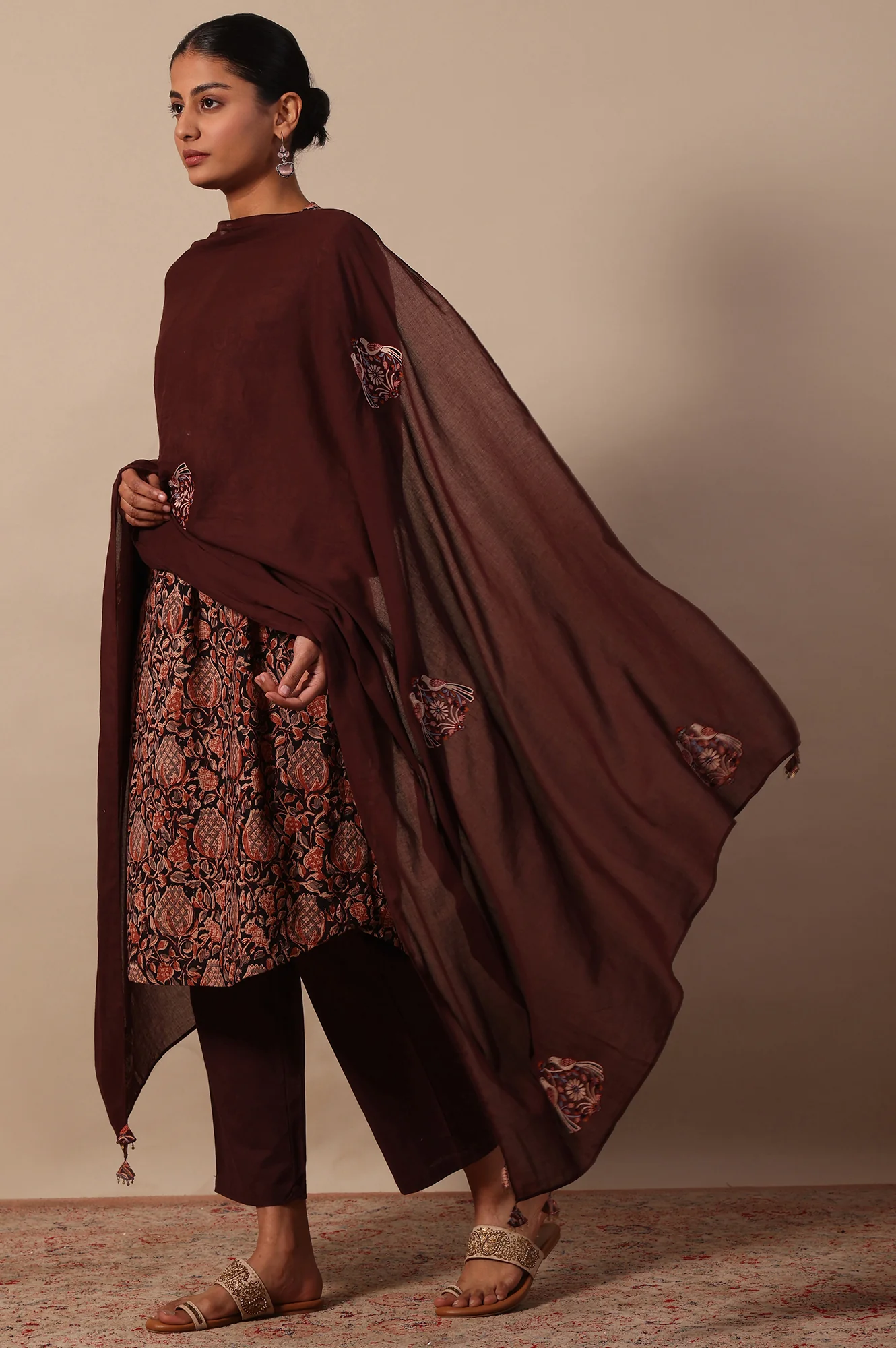 Solid Pure Cotton Dupatta - Image 3