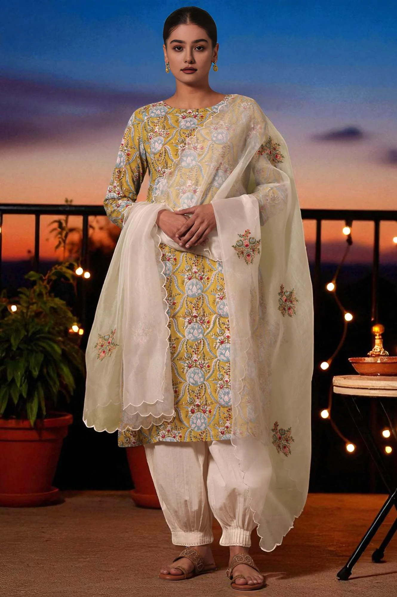 Solid Silk Dupatta