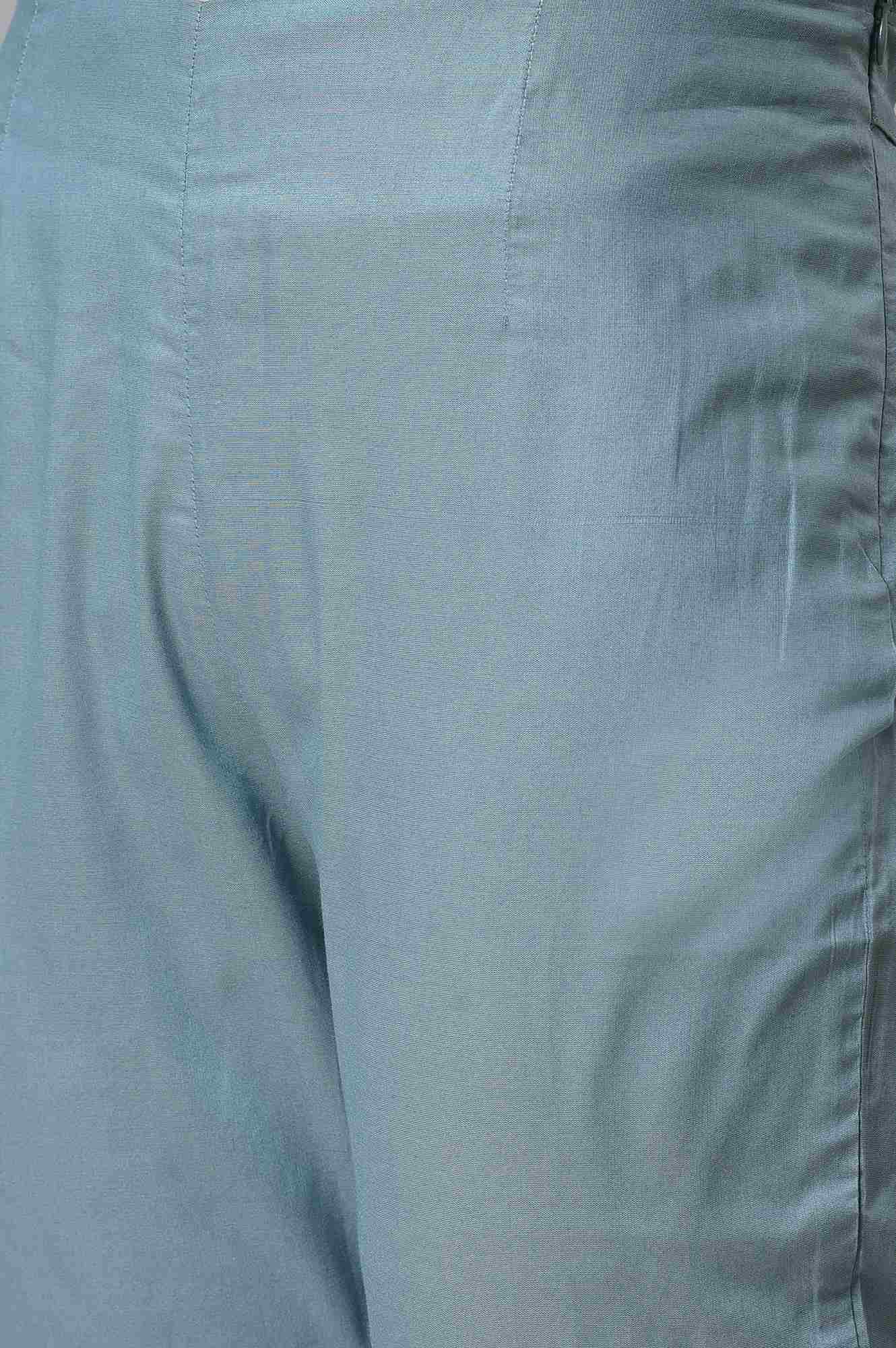 Stone Blue Women Slim Pants - Image 7