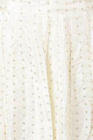 White Printed Festive Skirt - Image 6