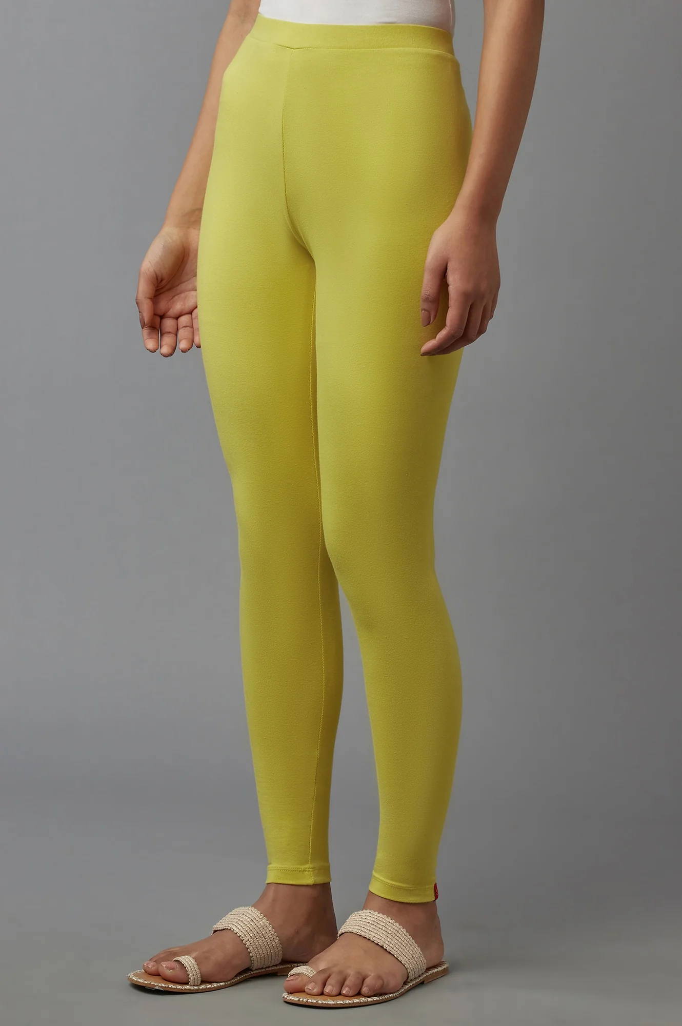 Yellow Cotton Tights - Image 3