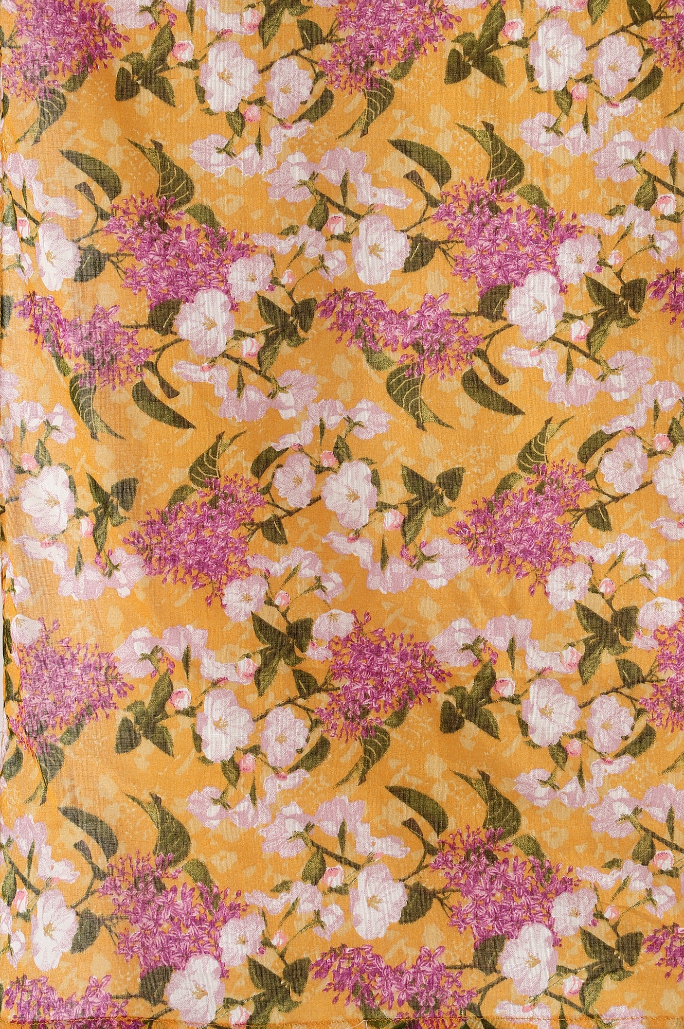 Yellow Floral Printed Kurta, Pants and Dupatta Set - Image 9